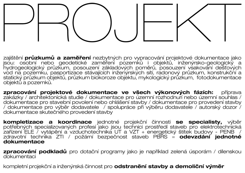 Projekt, projekt rodinného domu