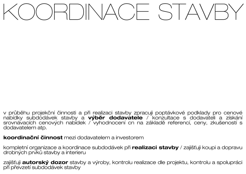 Koordinace stavby