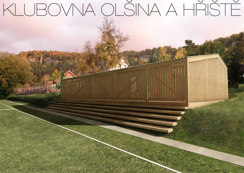 klubovna Olšina a hřiště