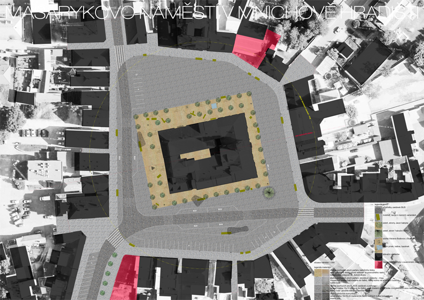 Masarykovo náměstí v Mnichově Hradišti