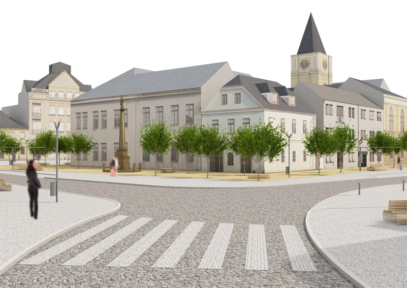 Masarykovo náměstí v Mnichově Hradišti