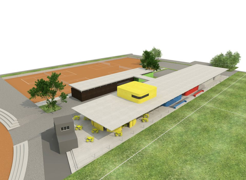 Provozní budova stadionu Semily