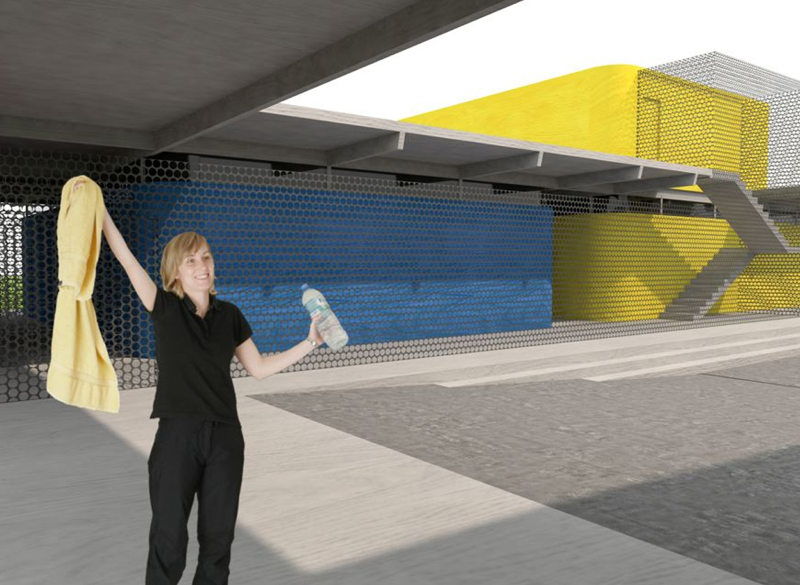 Provozní budova stadionu Semily