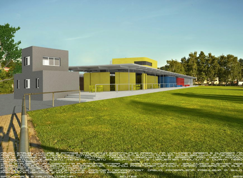 Provozní budova stadionu Semily